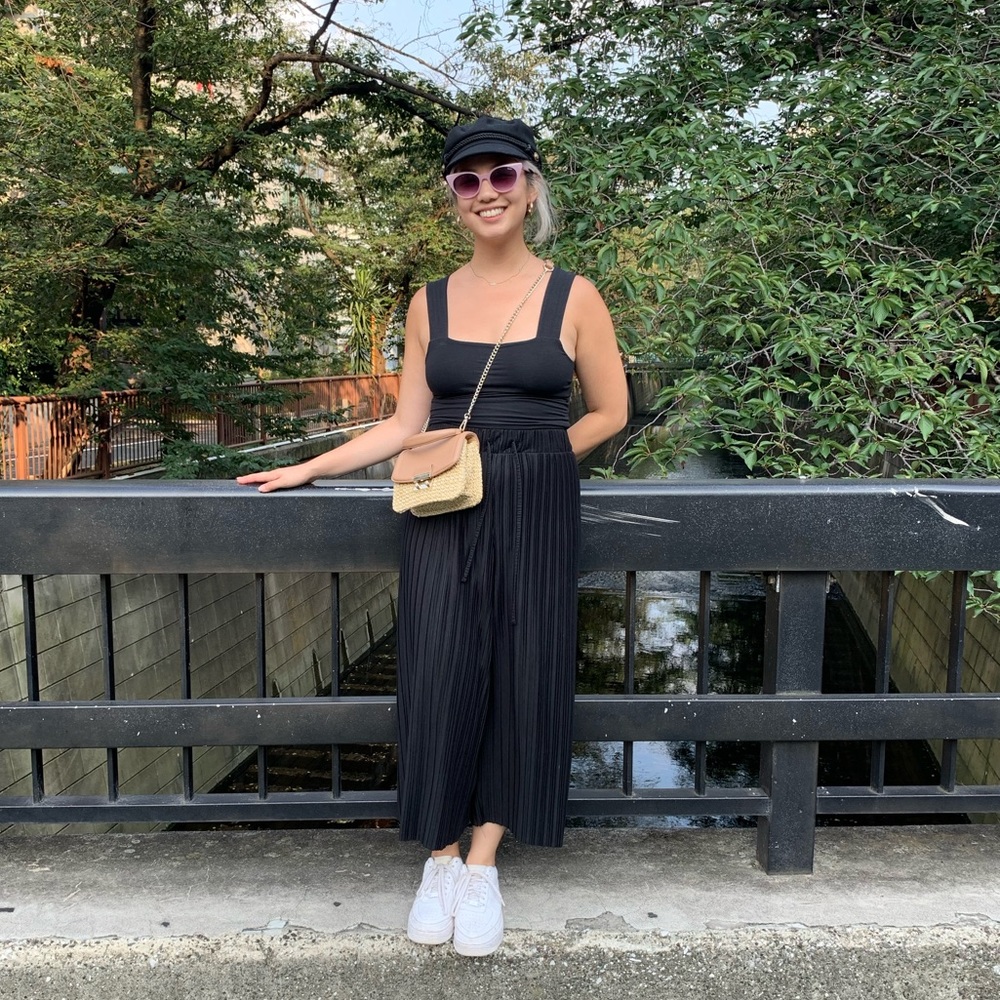 Bershka Wide Leg Drawstring Pants